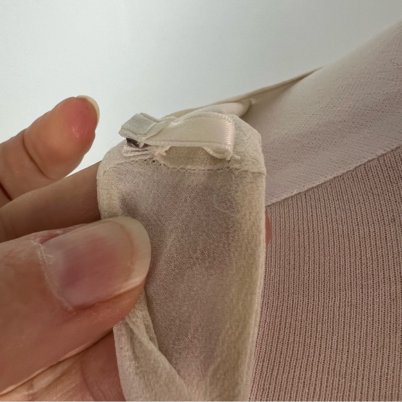 Eileen Fisher Ivory 100% Silk Slip Dress - Women’s Size Large - Picture 8 of 9